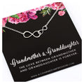 Grandmother Granddaughter Necklace: Sterling Silver Infinity Jewelry