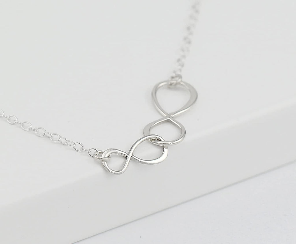 Grandmother Granddaughter Necklace: Sterling Silver Infinity Jewelry