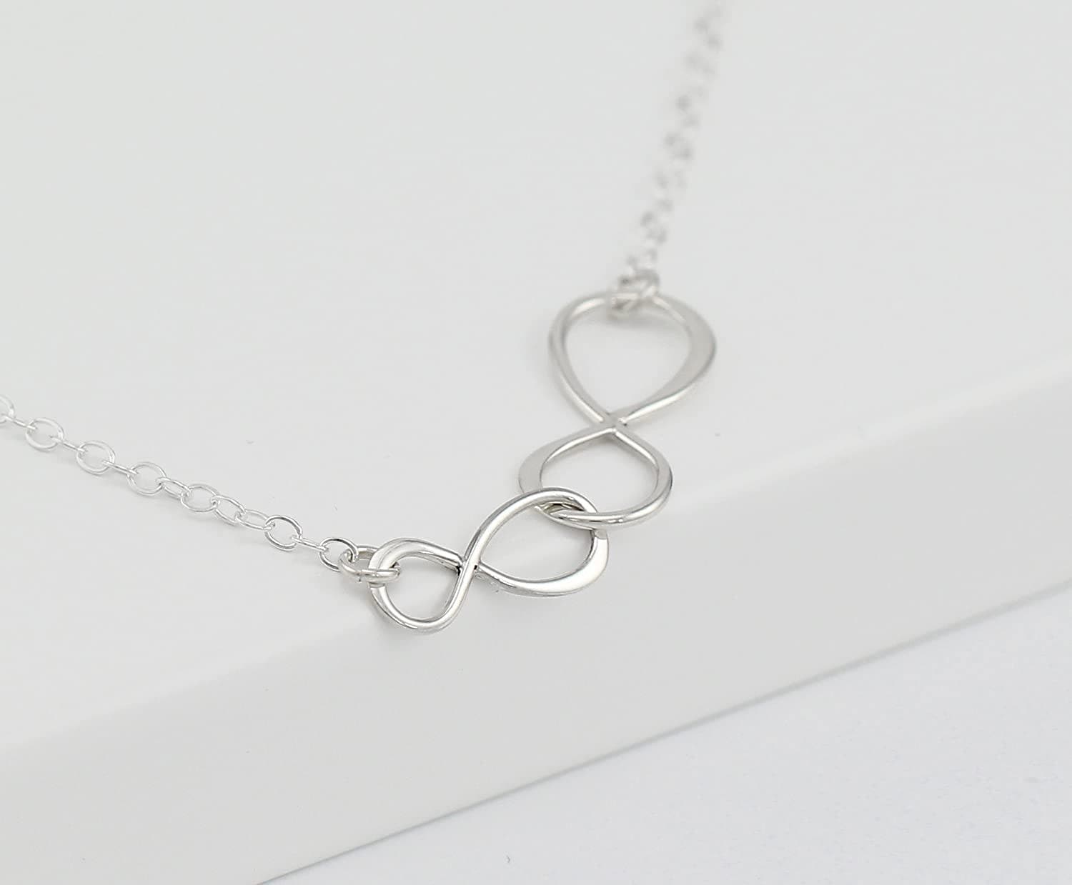 Grandmother Granddaughter Necklace: Sterling Silver Infinity Jewelry