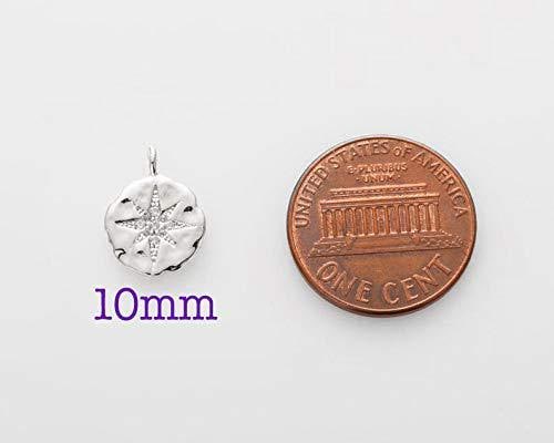 Addiction Recovery Necklace: Silver or Gold CZ Starburst Pendant