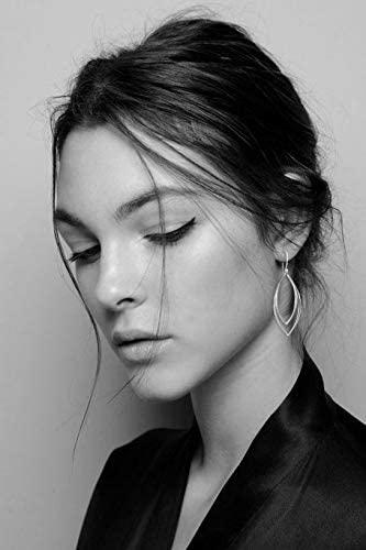 14k Gold Filled Marquise Earrings: Sleek Minimalist Dangle Earrings