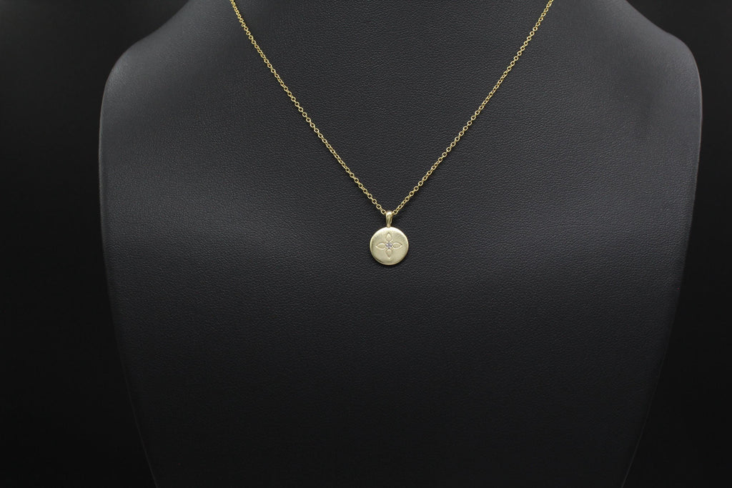 Lotus Disc Necklace: Inspirational Daughter Gift from Mom & Dad