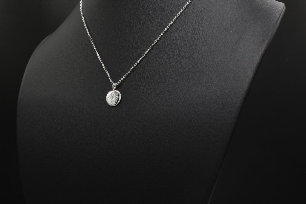 Lotus Disc Necklace: Inspirational Daughter Gift from Mom & Dad