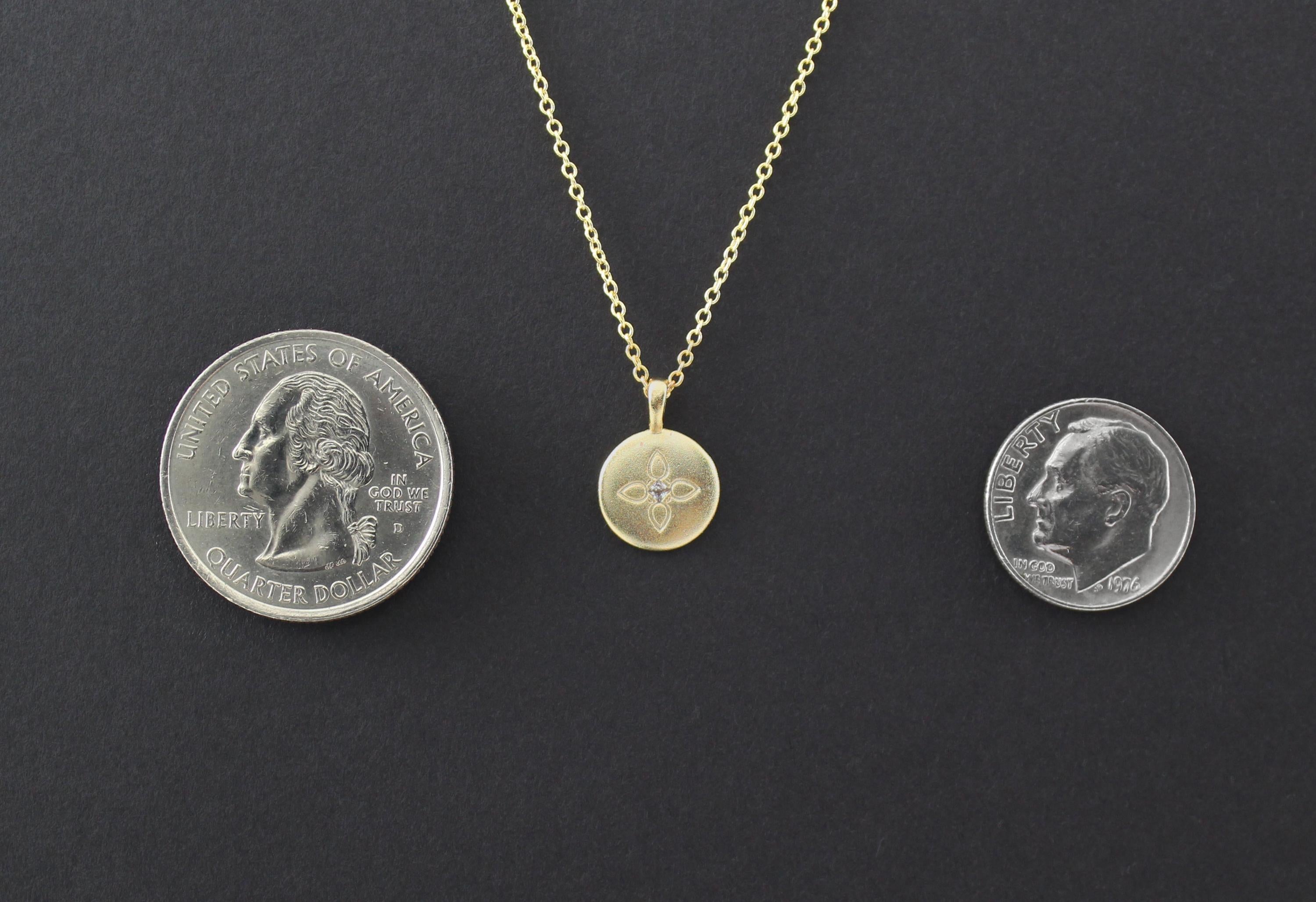 Lotus Disc Necklace: Inspirational Daughter Gift from Mom & Dad