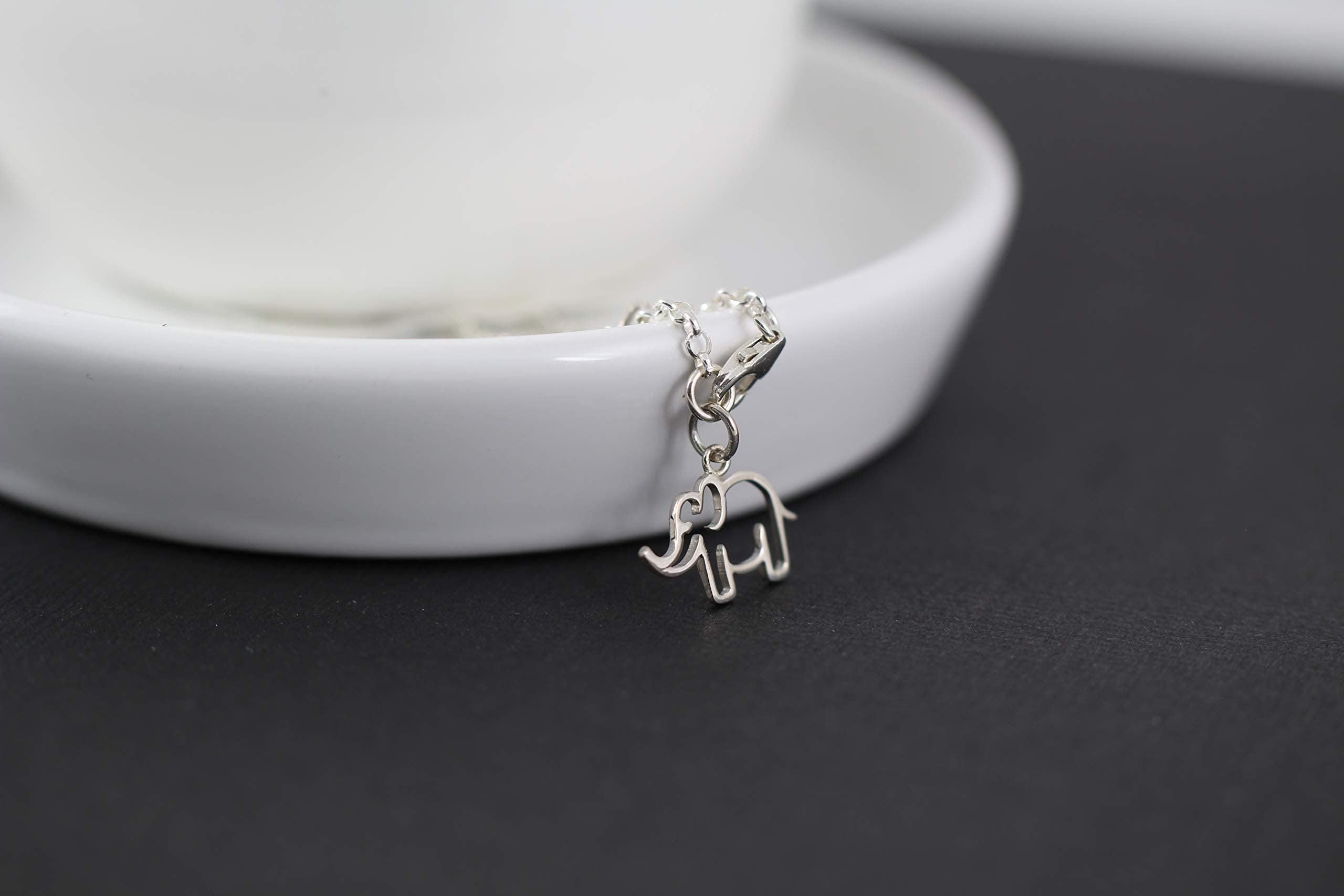 Silver Elephant Charm Bracelet: Child Warrior Survivor Gift