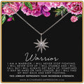Warrior Necklace  Addiction Recovery  Survivor Gift  Polaris North Star Pendant  Strength  Encouragement  Cancer Divorce