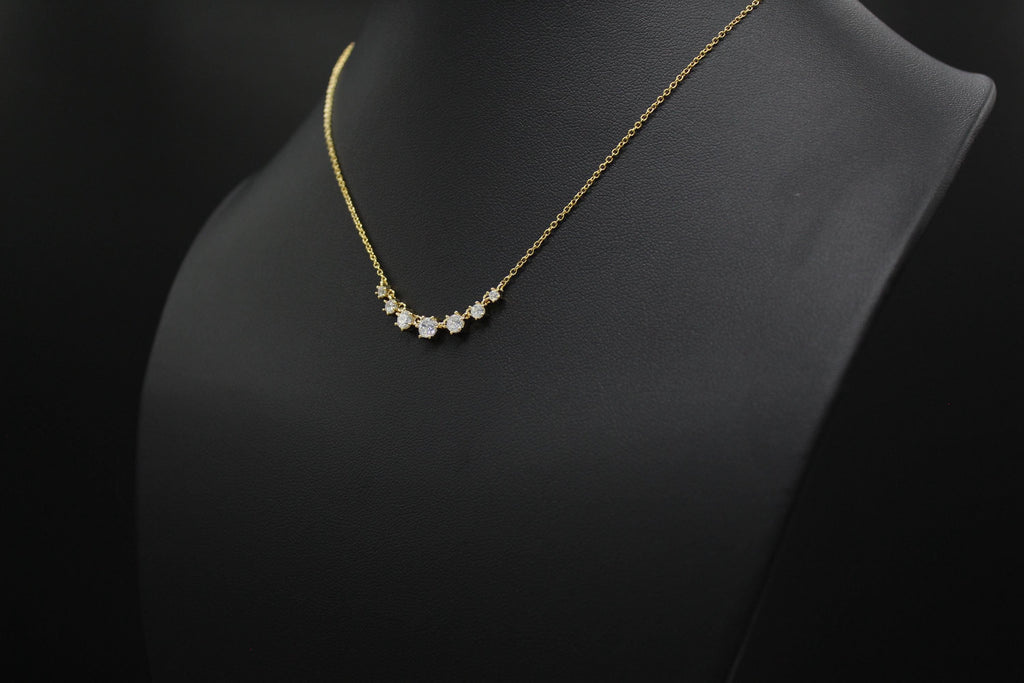 7 Crystal Necklace: Unbiological Sister Gift, Gold or Silver