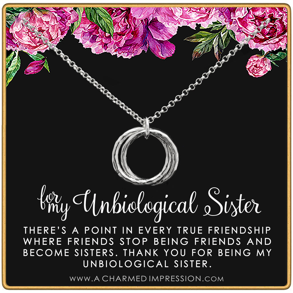 Best Friend Gifts for Women  Unbiological Sister  Christmas Gifts for Women  Stepsister Gifts  Love Friendship  Bonus Sister