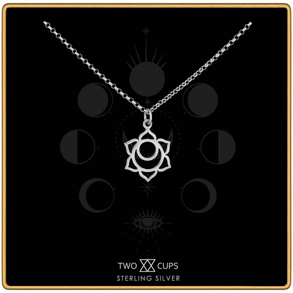 Two Cups Sacral Chakra Necklace  Healing Jewelry  Adjustable Length Chain