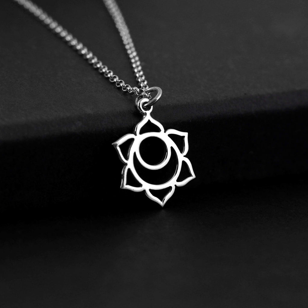 Two Cups Sacral Chakra Necklace  Healing Jewelry  Adjustable Length Chain