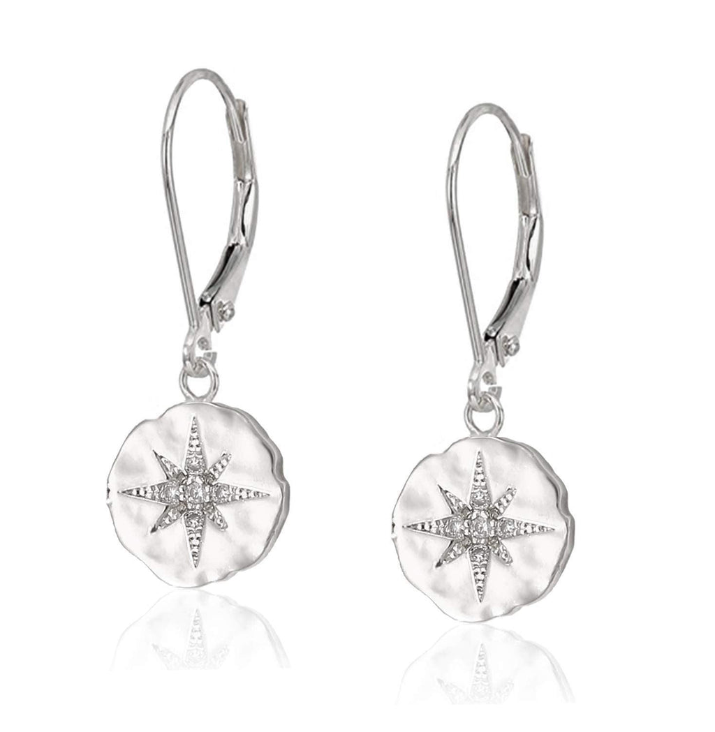 Retirement Gift for Women • Enjoy the Next Chapter • Diamond Starburst Earrings • Congratulations • You'll be Missed • Be Proud