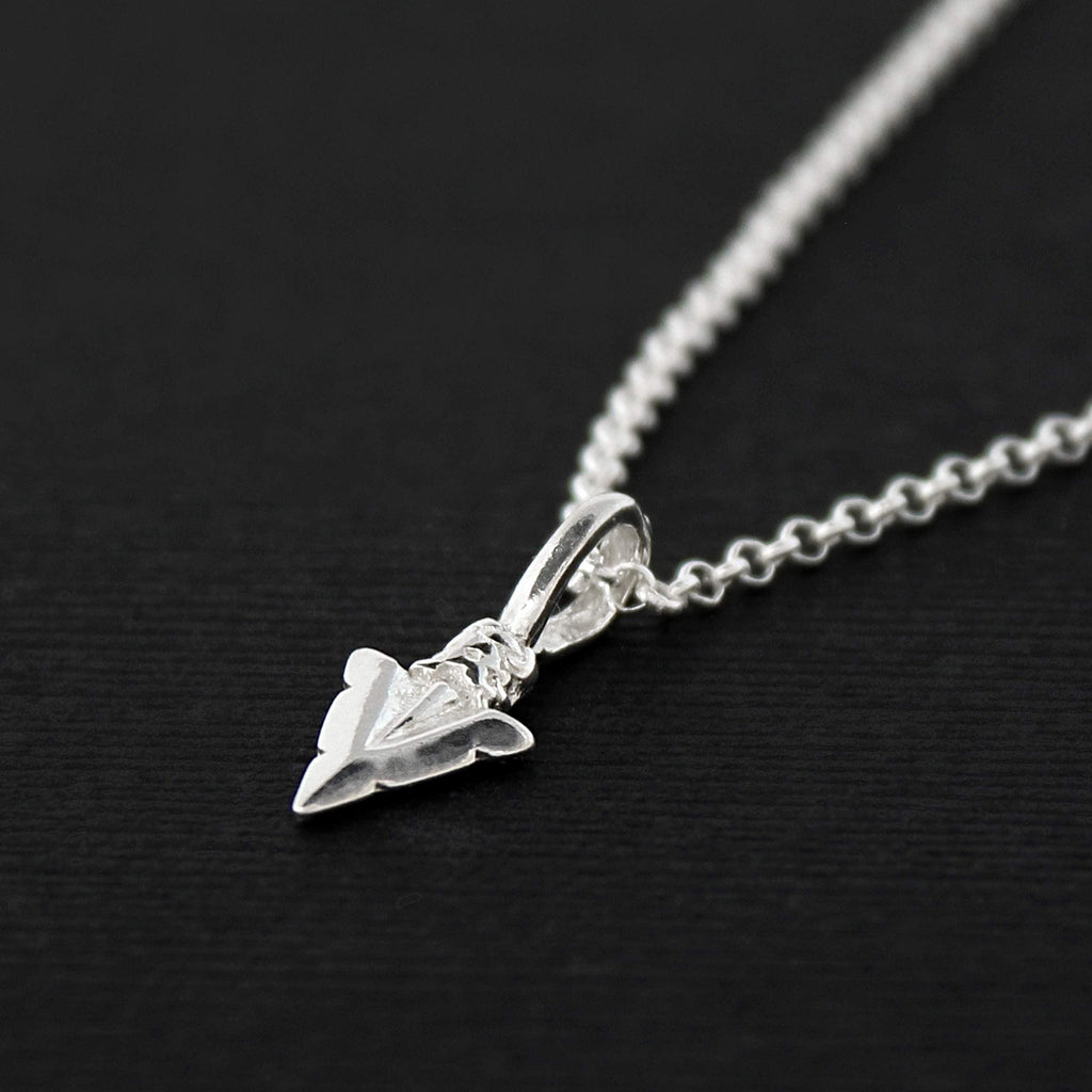 Handcrafted Arrowhead Necklace: Silver Friendship Jewelry