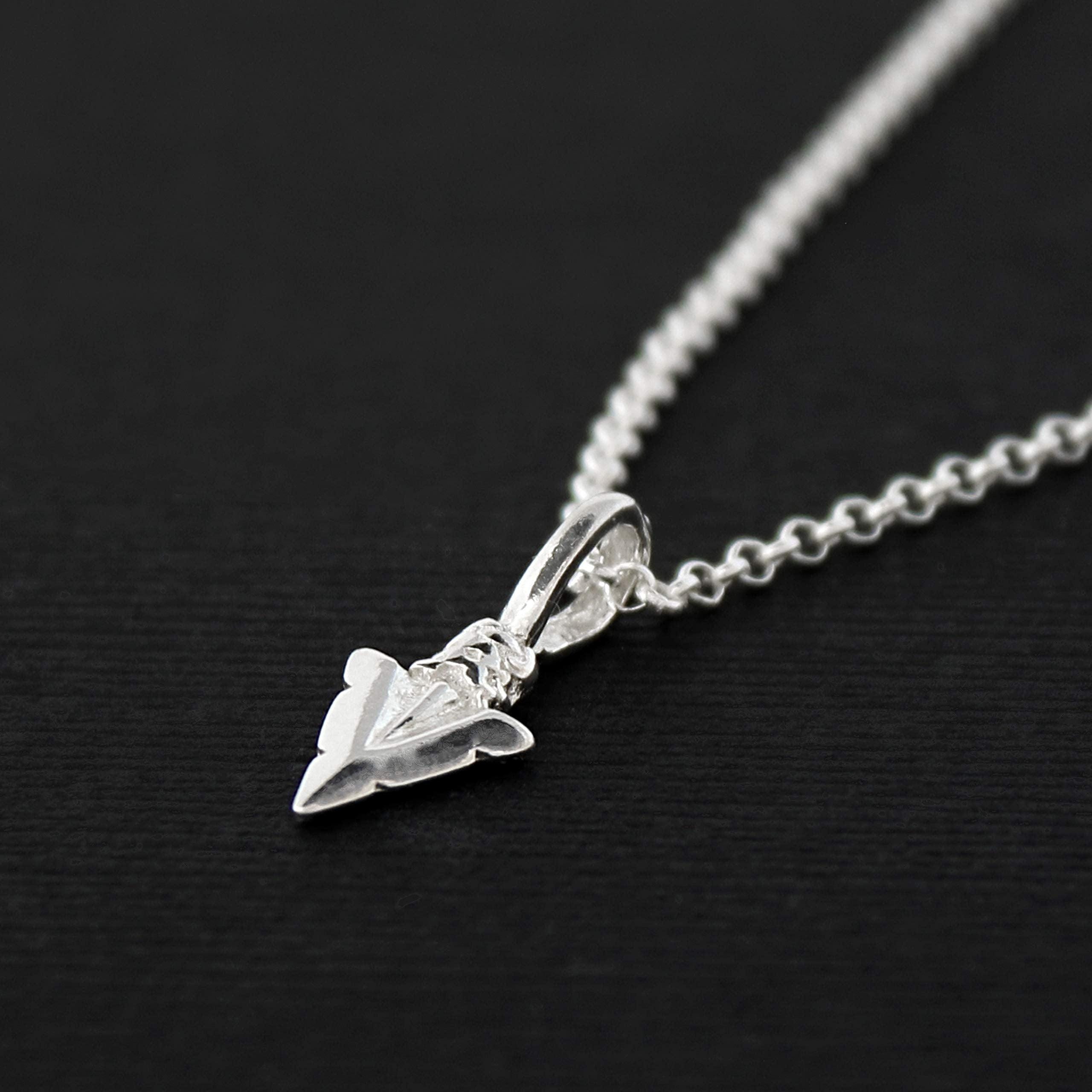Handcrafted Arrowhead Necklace: Silver Friendship Jewelry