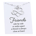Unbiological Sister Necklaces Set Sterling Silver Gifts for Best Friends Soul Sisters Friendship Jewelry Christmas Gift for Women