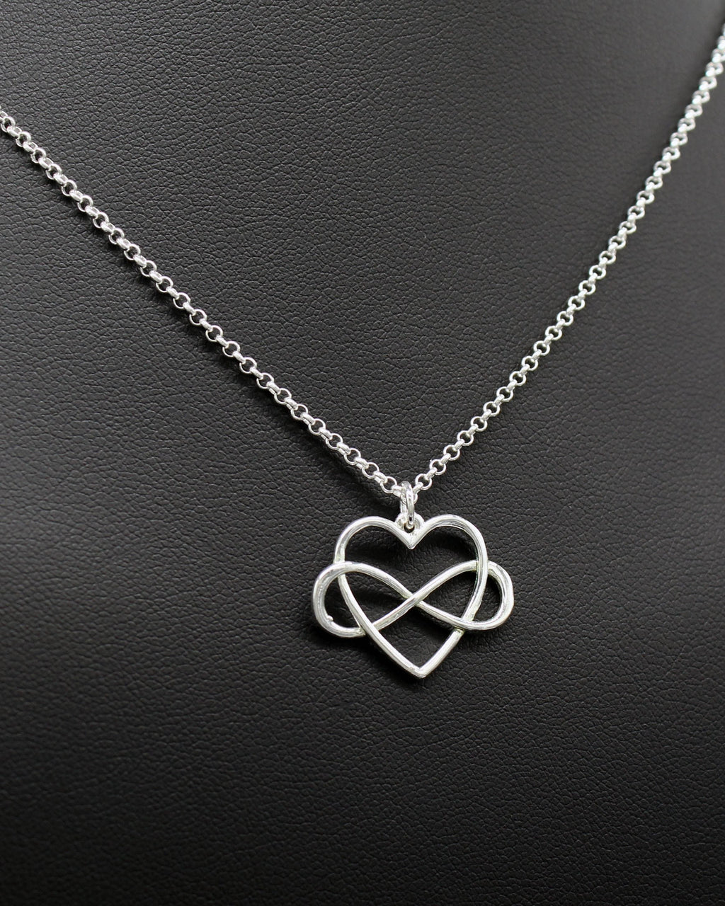 Friendship Gift Necklace Friends for Infinity Sterling Silver Heart Charm Best Friend Jewelry Long Distance BFF Miss You Pendant