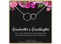 Grandmother Granddaughter Necklace: Sterling Silver Double Infinity Pendant