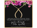 Wishbone Ring Holder Necklace: 14K Gold or Silver Inspirational Jewelry