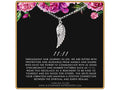 11:11 Necklace - Sterling Silver Angel Wing Charm