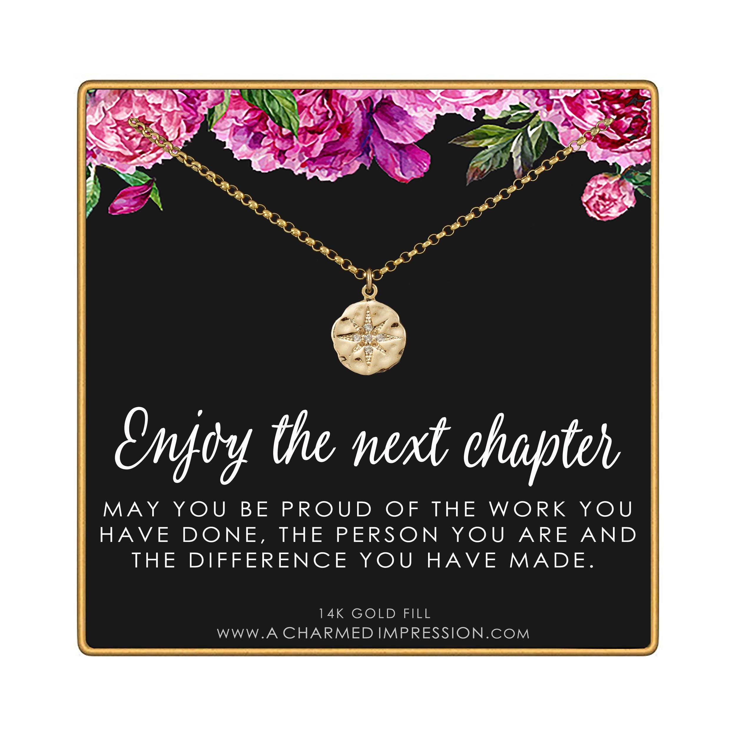 CZ Diamond Necklace: New Job Gift, Sterling Silver or Gold