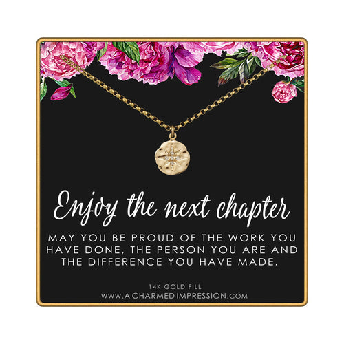 CZ Diamond Necklace: New Job Gift, Sterling Silver or Gold