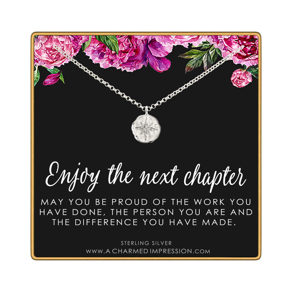 CZ Diamond Necklace: New Job Gift, Sterling Silver or Gold