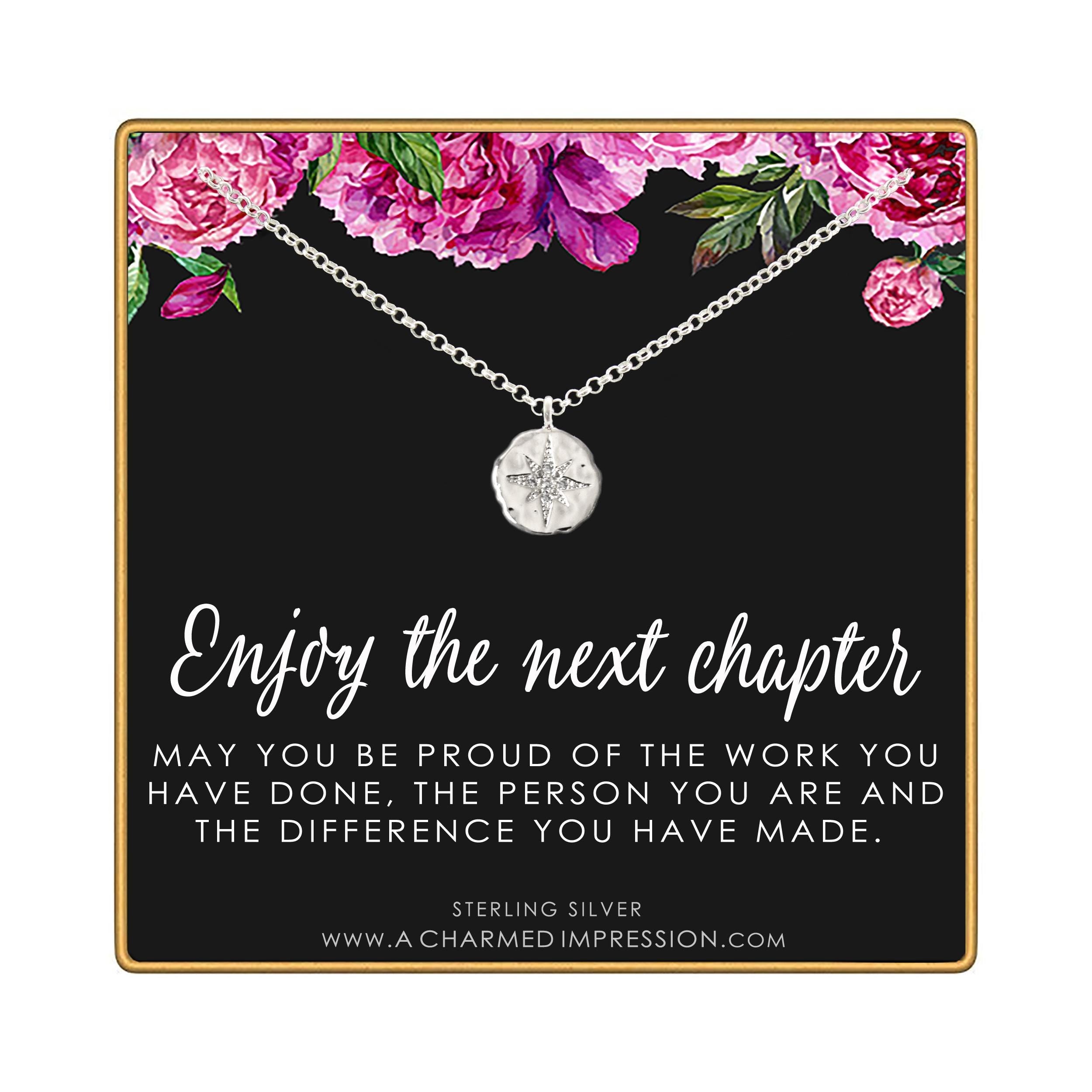 CZ Diamond Necklace: New Job Gift, Sterling Silver or Gold