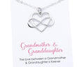 Grandmother Granddaughter Infinity Heart Necklace Sterling Silver Gift for Grandma Infinite Love Jewelry Keepsake