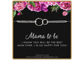 Sterling Silver Double Circle Bracelet: New Mom Gift