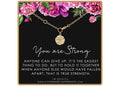 14k Gold Starburst Survivor Bracelet: Inspirational CZ Diamond Jewelry