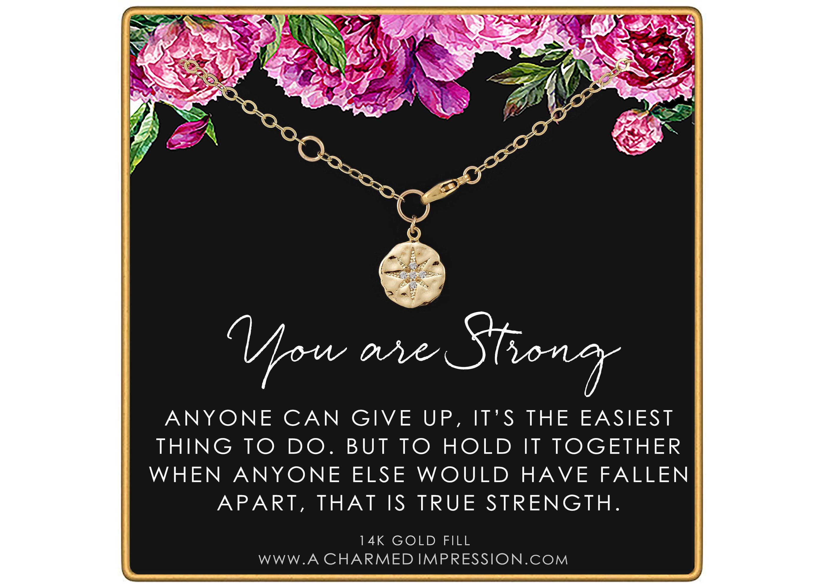 14k Gold Starburst Survivor Bracelet: Inspirational CZ Diamond Jewelry