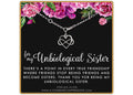 Sterling Silver Unbiological Sister Bracelet: Infinity Friendship Jewelry