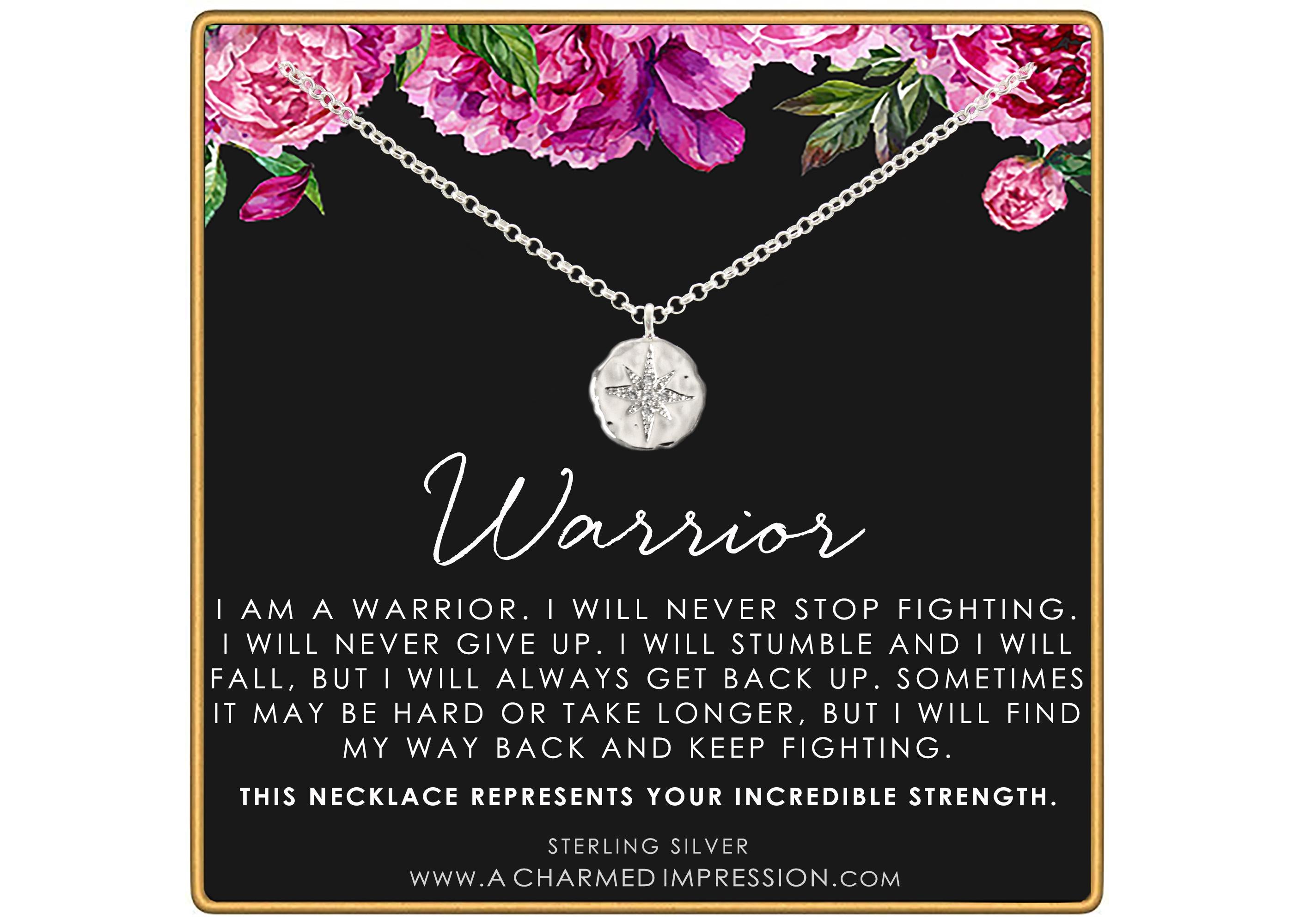 Infertility Support Necklace: Gold/Silver Strength Jewelry, IVF Gift