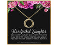 Handmade Sterling Silver Handpicked Daughter Necklace: Adoption Keepsake