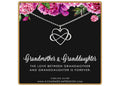 GOLD FOR SUSAN: Grandmother Granddaughter Infinity Heart Necklace Sterling Silver Gift for Grandma Infinite Love Jewelry Keepsake
