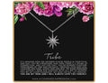 Sterling Silver Starburst Necklace: Soul Sister Friendship Gift