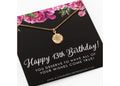 13th Birthday Gift: Gold Starburst Necklace - CZ Diamond Keepsake