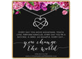 Sterling Silver Heart Infinity Necklace: Inspirational Jewelry