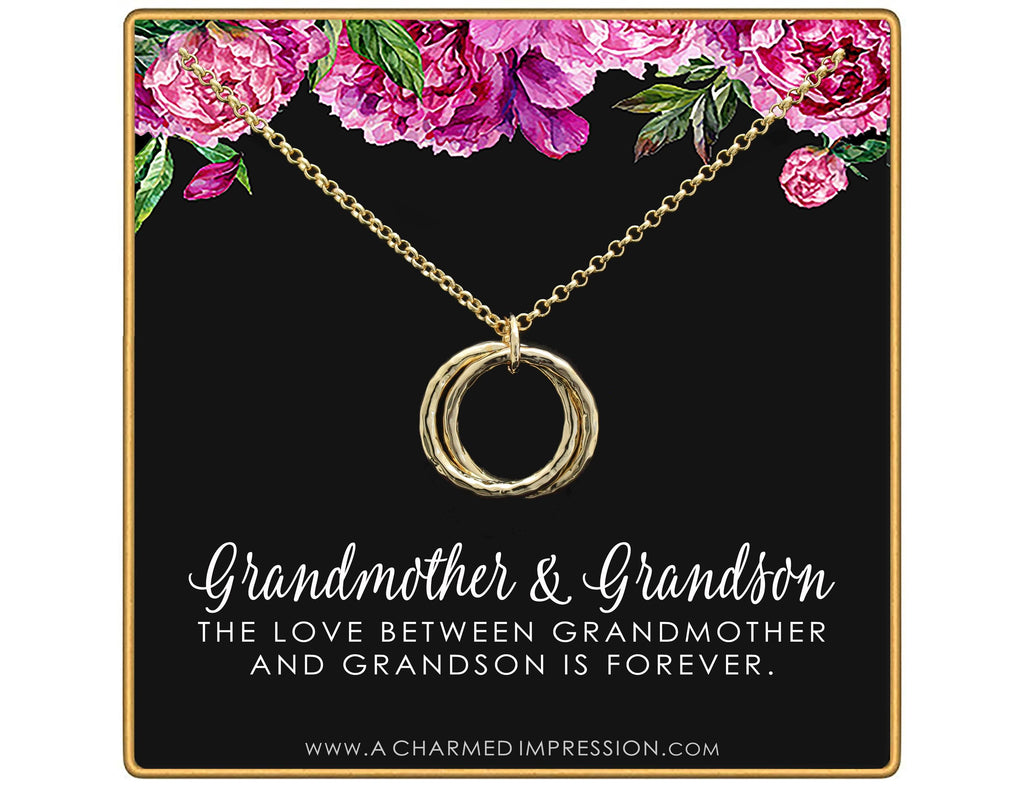 Grandma Gold Earrings: Infinite Love Symbol, Handmade Keepsake