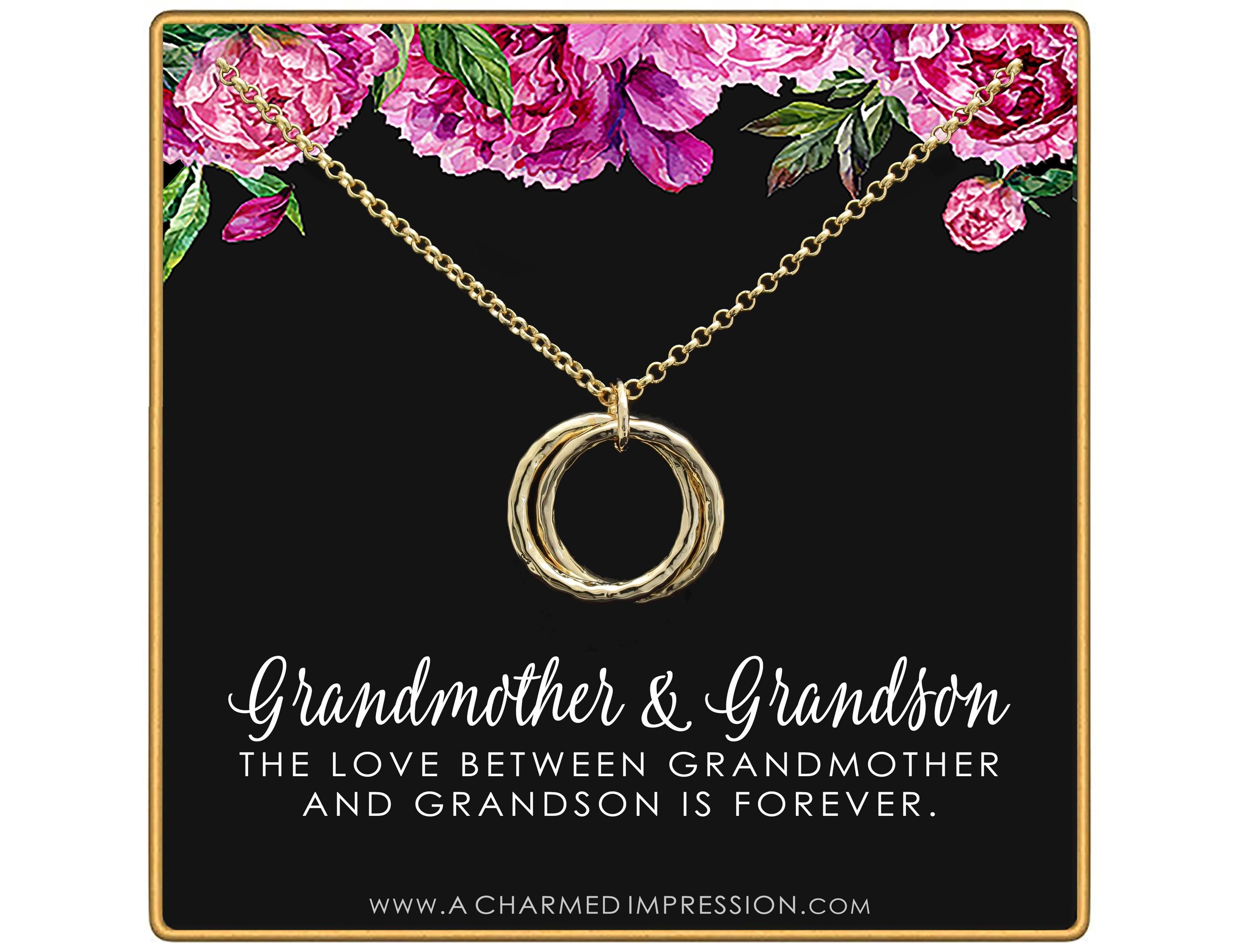 Grandma Gold Earrings: Infinite Love Symbol, Handmade Keepsake