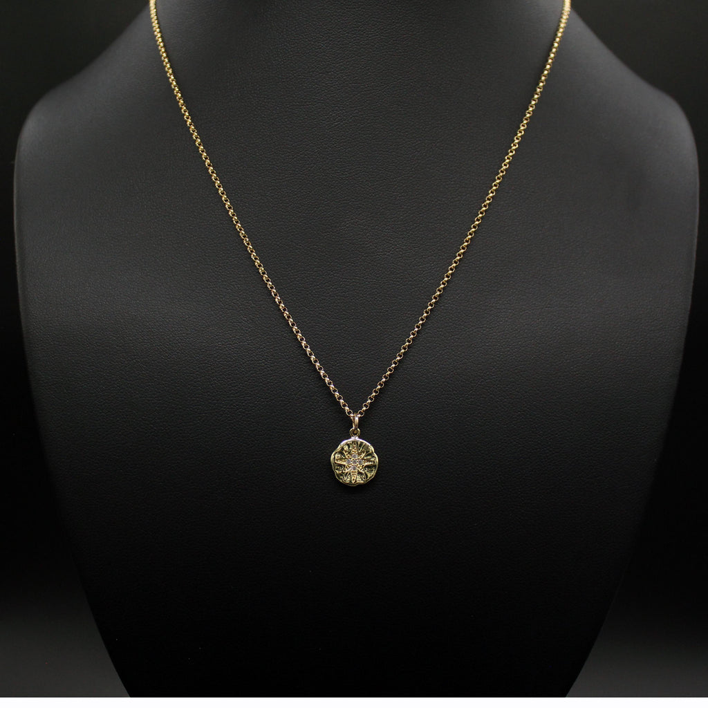 Retirement Gift: CZ Starburst Necklace, Sterling Silver or Gold