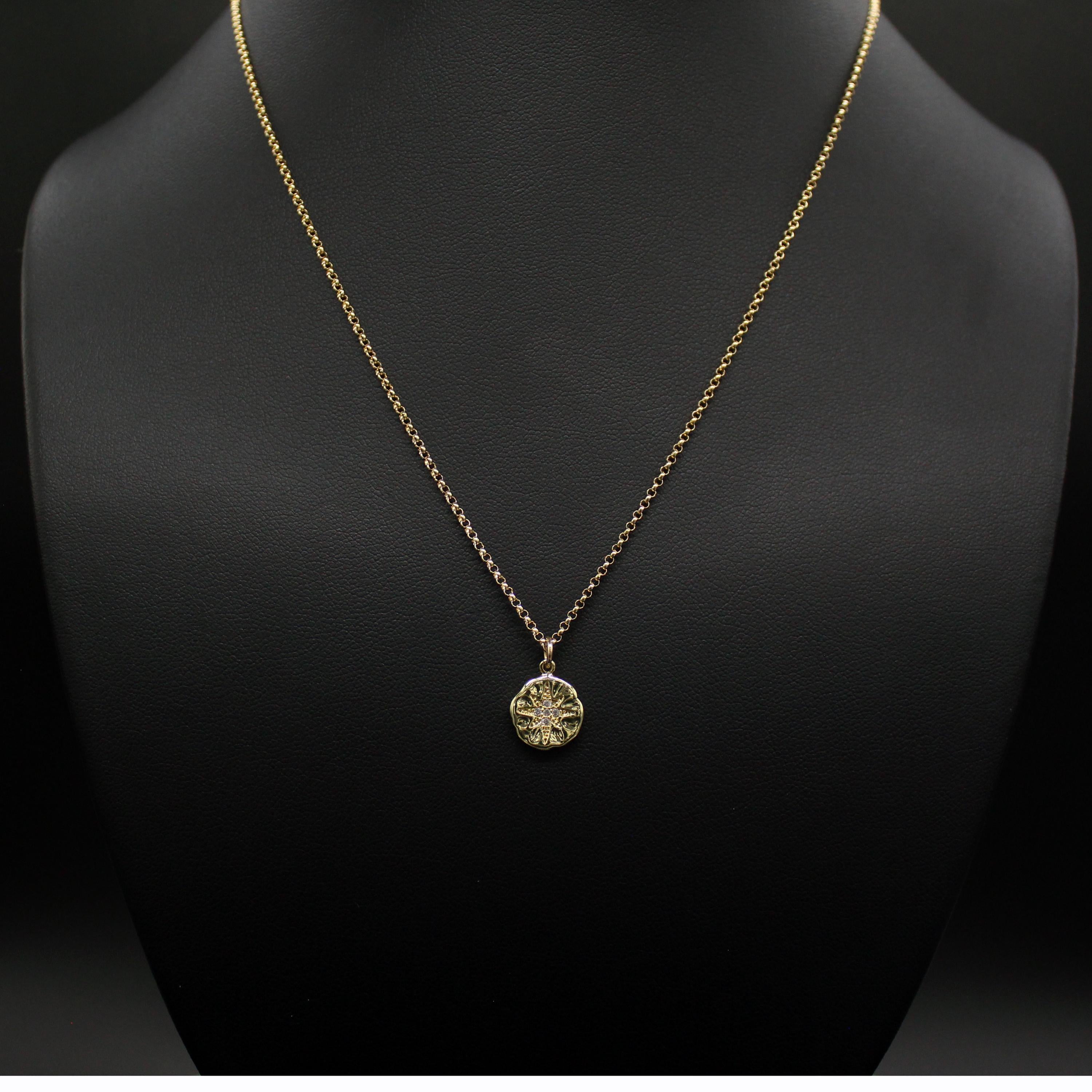 Retirement Gift: CZ Starburst Necklace, Sterling Silver or Gold