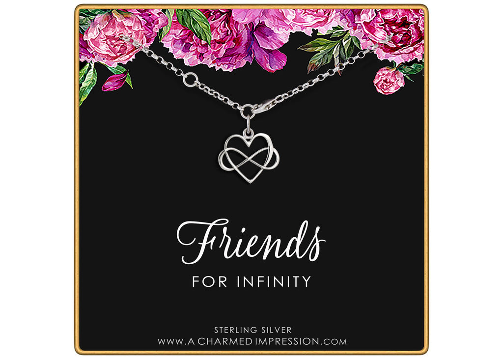Silver Infinity Heart Bracelet - Best Friend Forever Gift