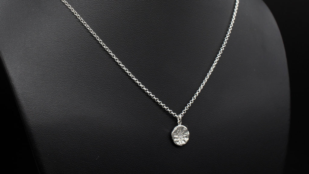 Retirement Gift: CZ Starburst Necklace, Sterling Silver or Gold