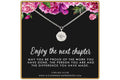 Retirement Necklace: Sterling Silver CZ Starburst Pendant