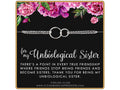 Sterling Silver Unbiological Sister Bracelet: Infinity Circle Friendship Gift