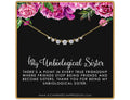 7 Crystal Necklace: Unbiological Sister Gift, Gold or Silver