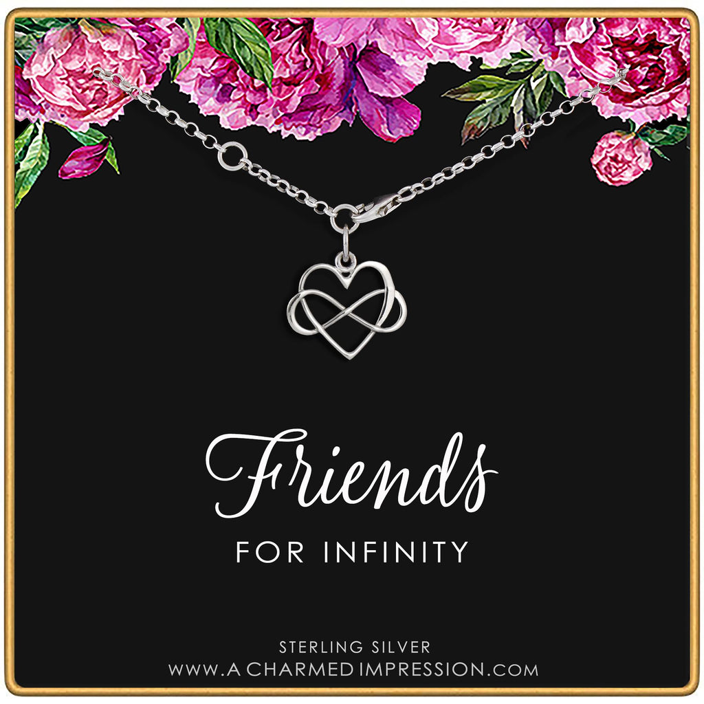 Silver Infinity Heart Bracelet - Best Friend Forever Gift