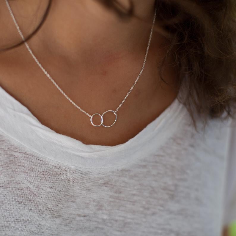 Warrior Double Rings Silver Gold - Sobriety Milestone Gift