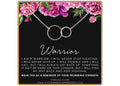 Warrior Double Ring Necklace - AA Recovery Gift