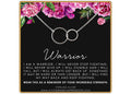 NA Recovery Gift - Warrior Double Ring Necklace